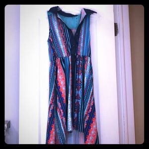 Size fourteen girls colorful breathable dress